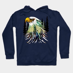 Bald Eagle Spirit of Forest and Skies Hoodie